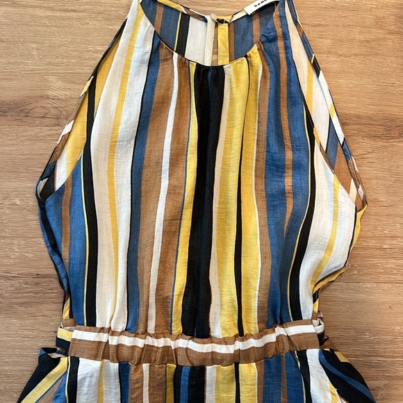 Sandro taila striped linen-blend maxi dress Size - 38/US 6 - Picture 12 of 16